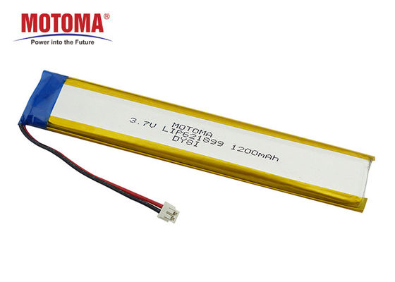 Επαναφορτιζόμενη ιονική μπαταρία 3,7 Β 1200mah λίθιου με το IEC KC Cetificates UL