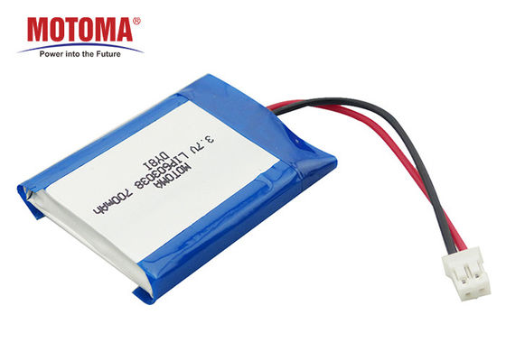 Υψηλής ενέργειας πακέτο 3.7V 700mAh 6x30x38mm μπαταριών πυκνότητας IOT