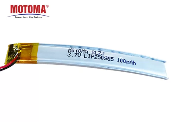 Κυρτές μπαταρίες Motoma, μπαταρία λίθιου 3.7V 100mah για τα έξυπνα γυαλιά