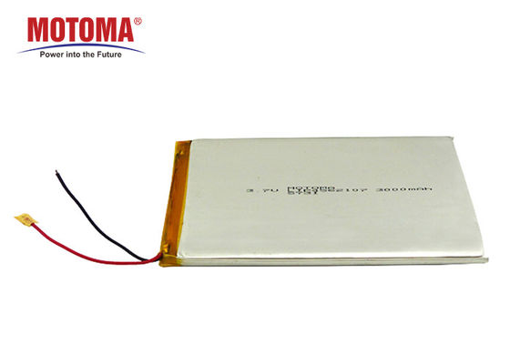Ιονική πολυμερής μπαταρία 3,7 Β 3000mah λι MOTOMA για τη φορετή συσκευή