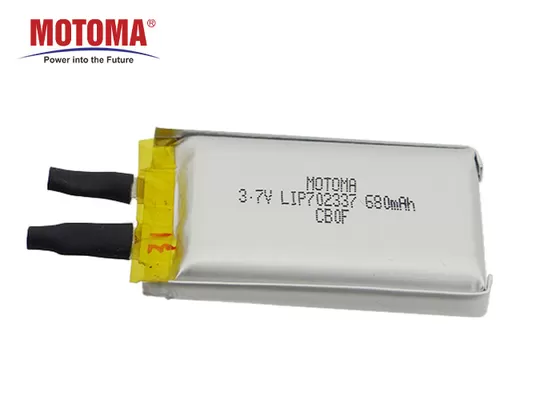 ιονική μπαταρία 68mAh λι 3 7v για το μακρινό ελεγκτή οργάνων ελέγχου και αυτοκινήτων