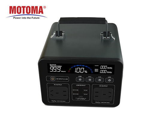 Camping 12v 700wh Power Stations Portable With 110V/220V AC 12v 15v DC Output Solar Input System