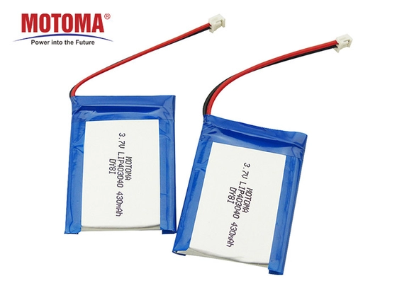 Προσαρμοσμένη πολυμερής μπαταρία 430mAh λίθιου για την ασφαλή μπαταρία συσκευών IOT με τα πιστοποιητικά