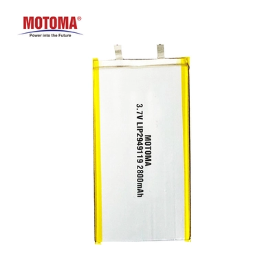 Πολυμερής μπαταρία λίθιου MOTOMA 3.7V 2800mAh εξαιρετικά λεπτή για τον αναγνώστη ταμπλετών